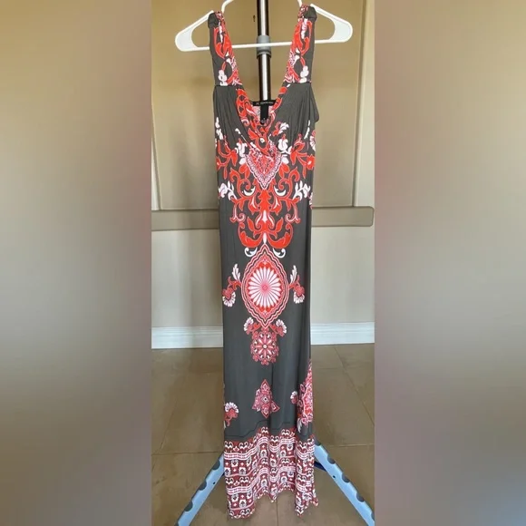 chinese dress ladies Tie-Dye Spaghetti Strap Maxi Dress  just-love-inc